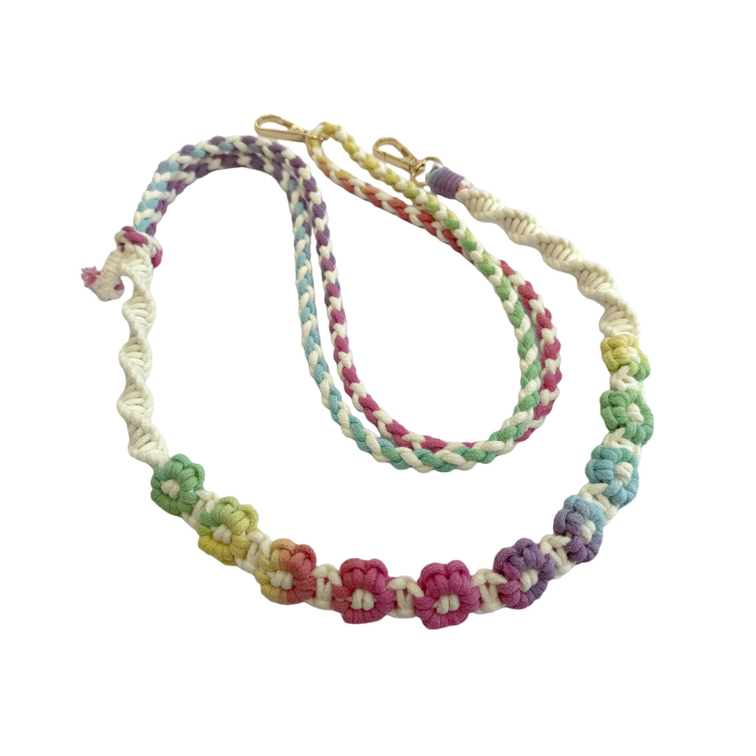 Handcrafted Floral Macrame Keychain Bowlift