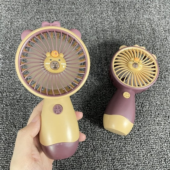 Unisex Portable Mini Hand Fan with Ergonomic Grip and USB Charging Function Bowlift