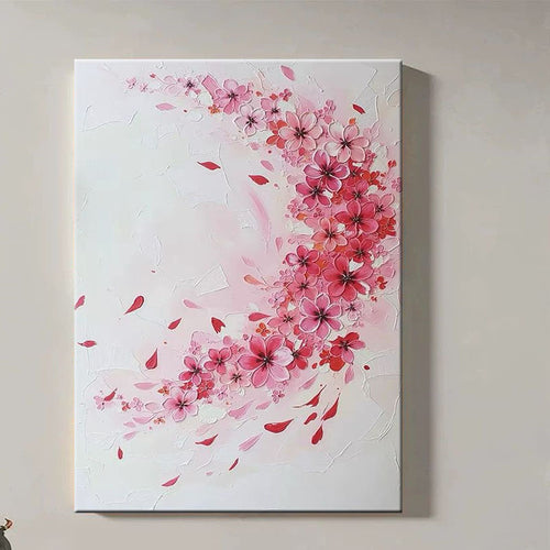 Textured Floral Wall Artwork