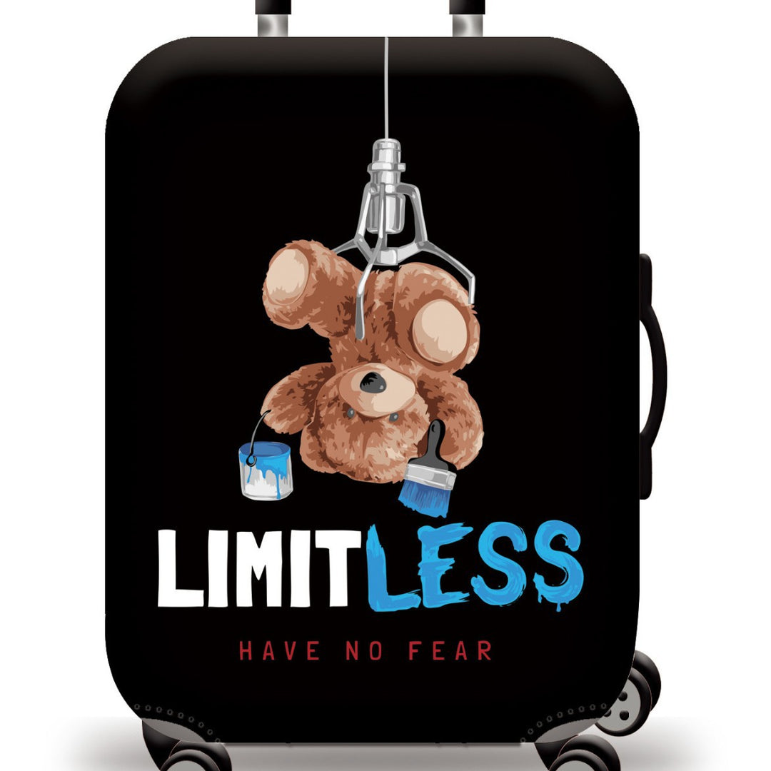 Unisex nan Kids Trolley Suitcase with cute teddy bear design, hard shell, telescopic handle and four swivel wheels Bowlift