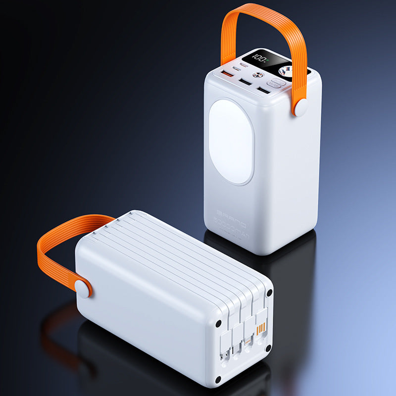 Portable power bank with integrated LED light and multifunctional design Bowlift