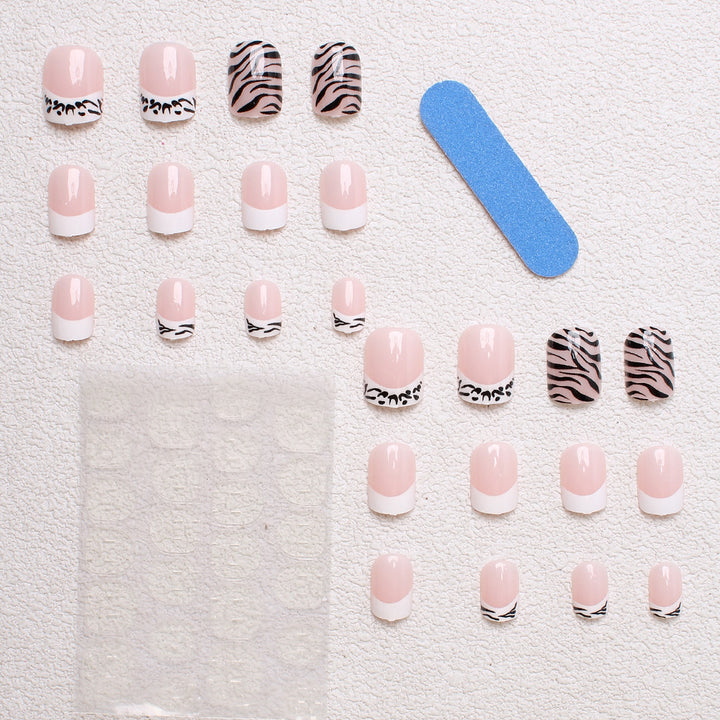 Stylish Animal Print Press-On Nails Bowlift
