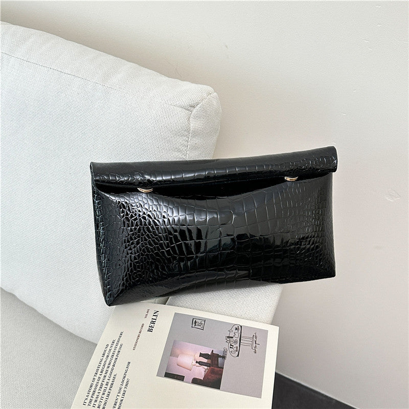 WoElegant Crocodile Pattern Clutch Bag Bowlift