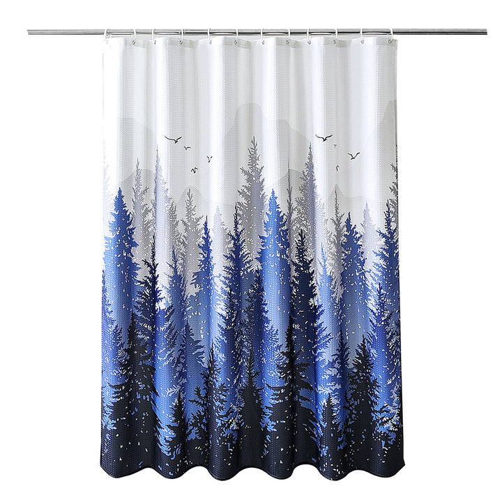 Geometric Patterned Waterproof Shower Curtain Bowlift