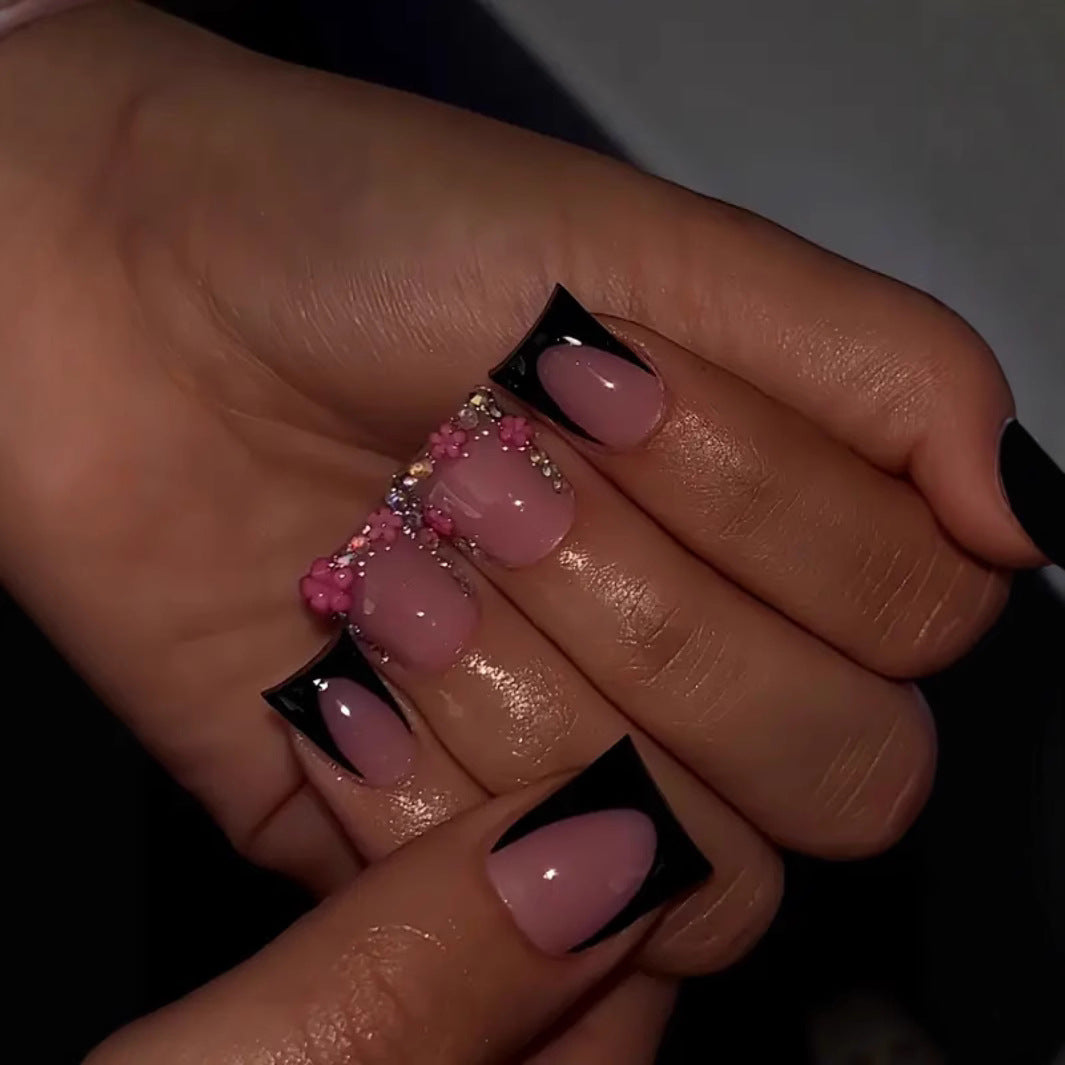 Luxurious 3D Floral Nail Art Extensions Bowlift