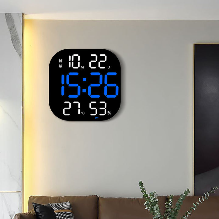 Digital Alarm Clock with Thermometer and Hygrometer Bowlift
