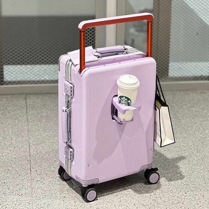 Elegant Hard-Shell Rolling Travel Case