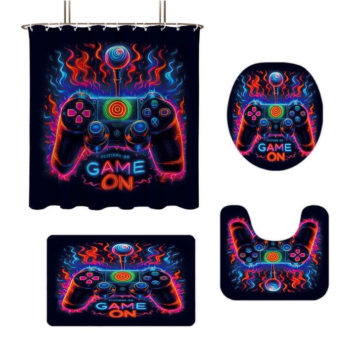 Digital Dragonfly-Themed Bathroom Set Bowlift