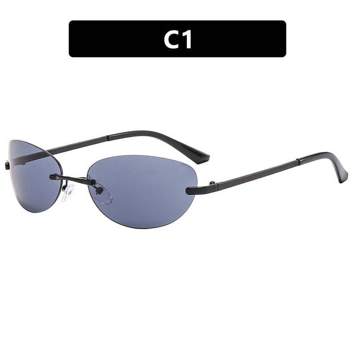 Women's Fashion Cat-Eye Sunglasses with Narrow Metal Frame and Polarized Lenses Bowlift