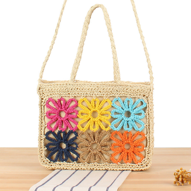 Stylish tote bag with handcrafted floral design Bowlift