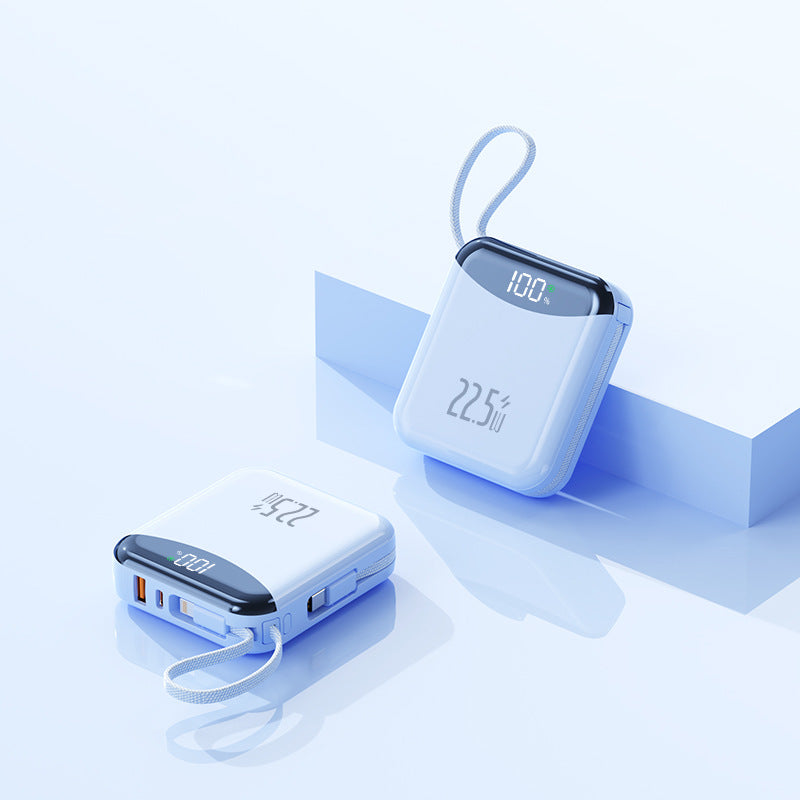 Compact fast-charging power bank with LED display Bowlift