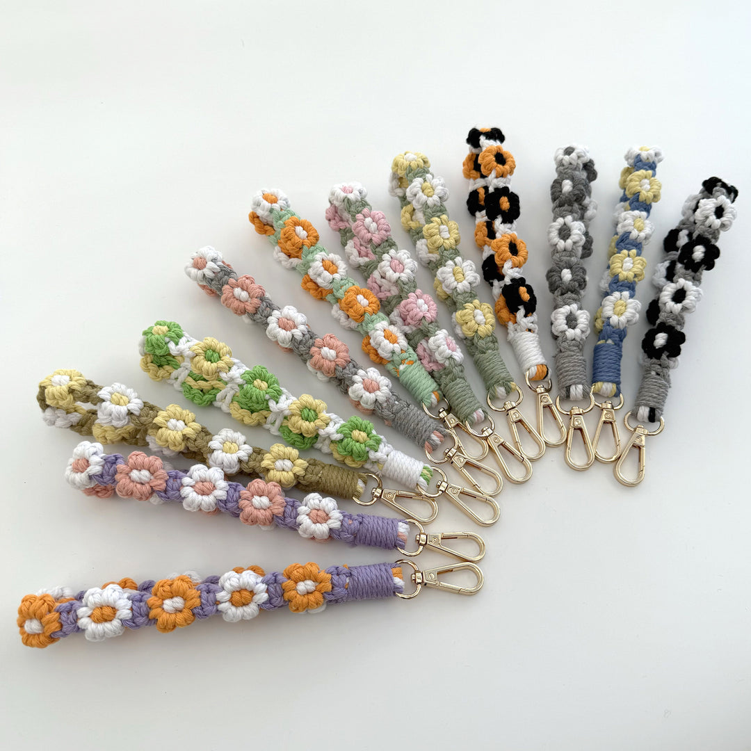 Floral Macrame Keychain Strap Bowlift 1788942629