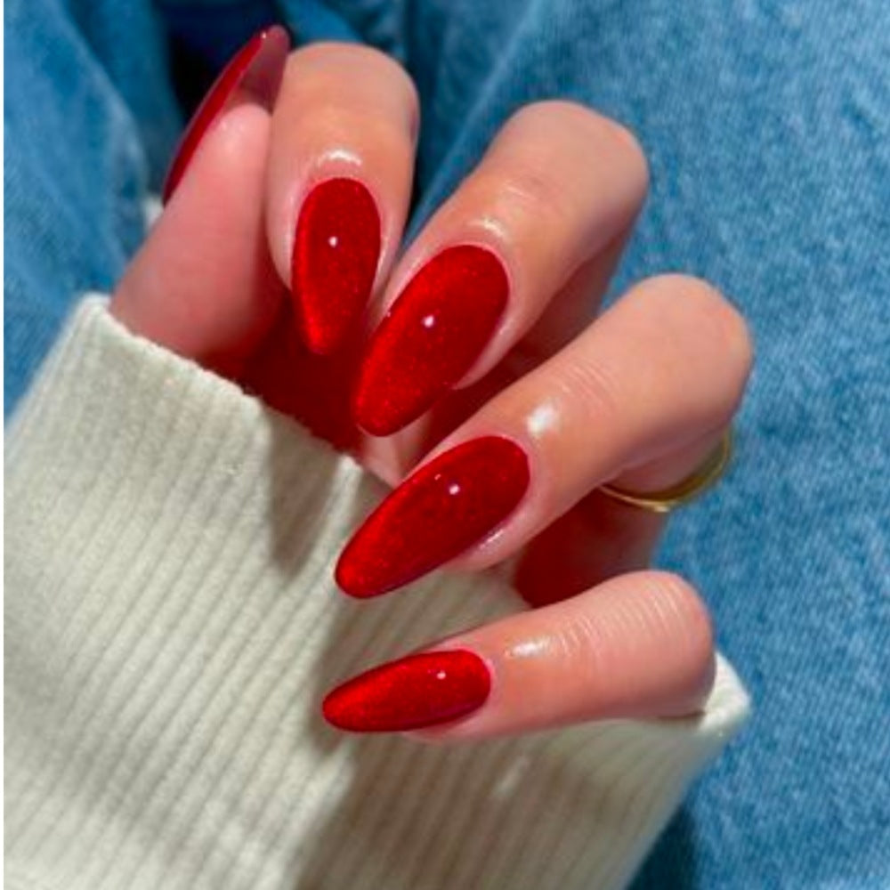 Glamorously Long Almond-Shaped Press-On Nails Bowlift