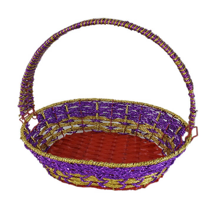 Colorful Decorative Woven Basket Bowlift