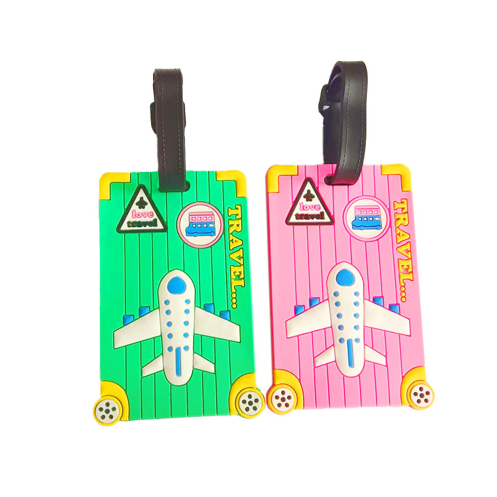Unisex luggage tag in creative airplane design Bowlift