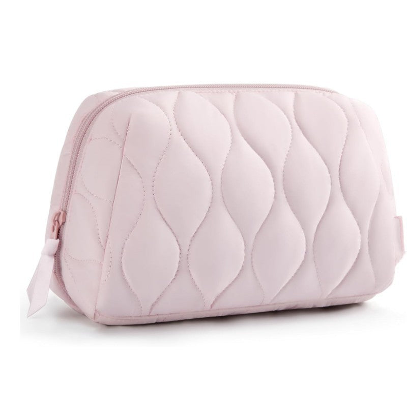 Cosmetic Organizer Bag with Cross Pattern Bowlift