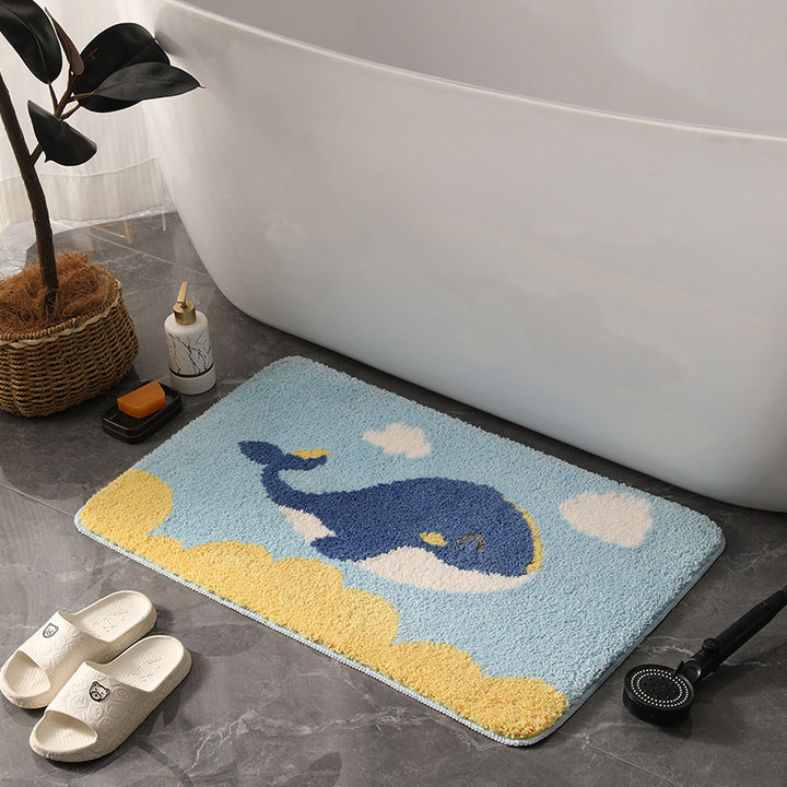 Playful Cartoon Bath Mat Bowlift