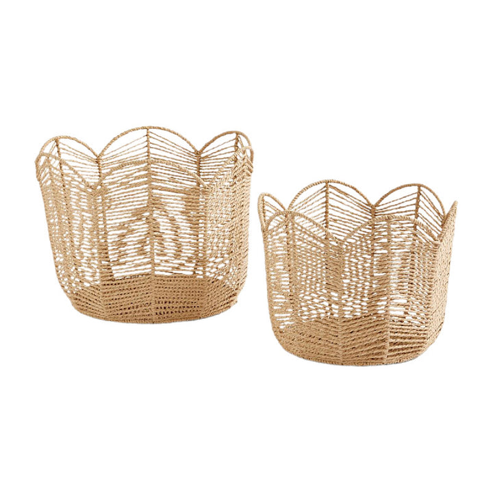 Handcrafted storage basket in leaf design Bowlift