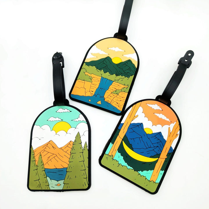 Nature-Themed Travel Luggage Tag Bowlift