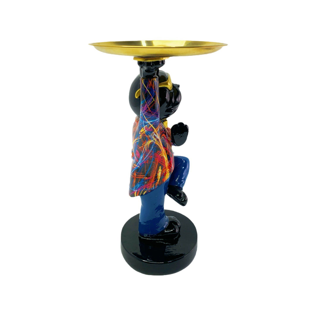 Decorative sculpture with tray Bowlift