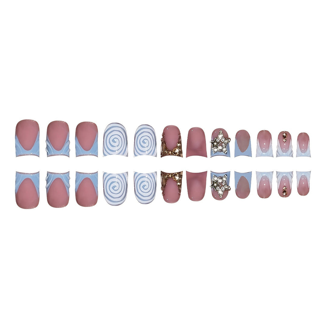 Decorative Press-On Nail Art Set Bowlift