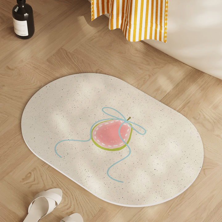 Playful Lemon-Themed Bath Mat Bowlift