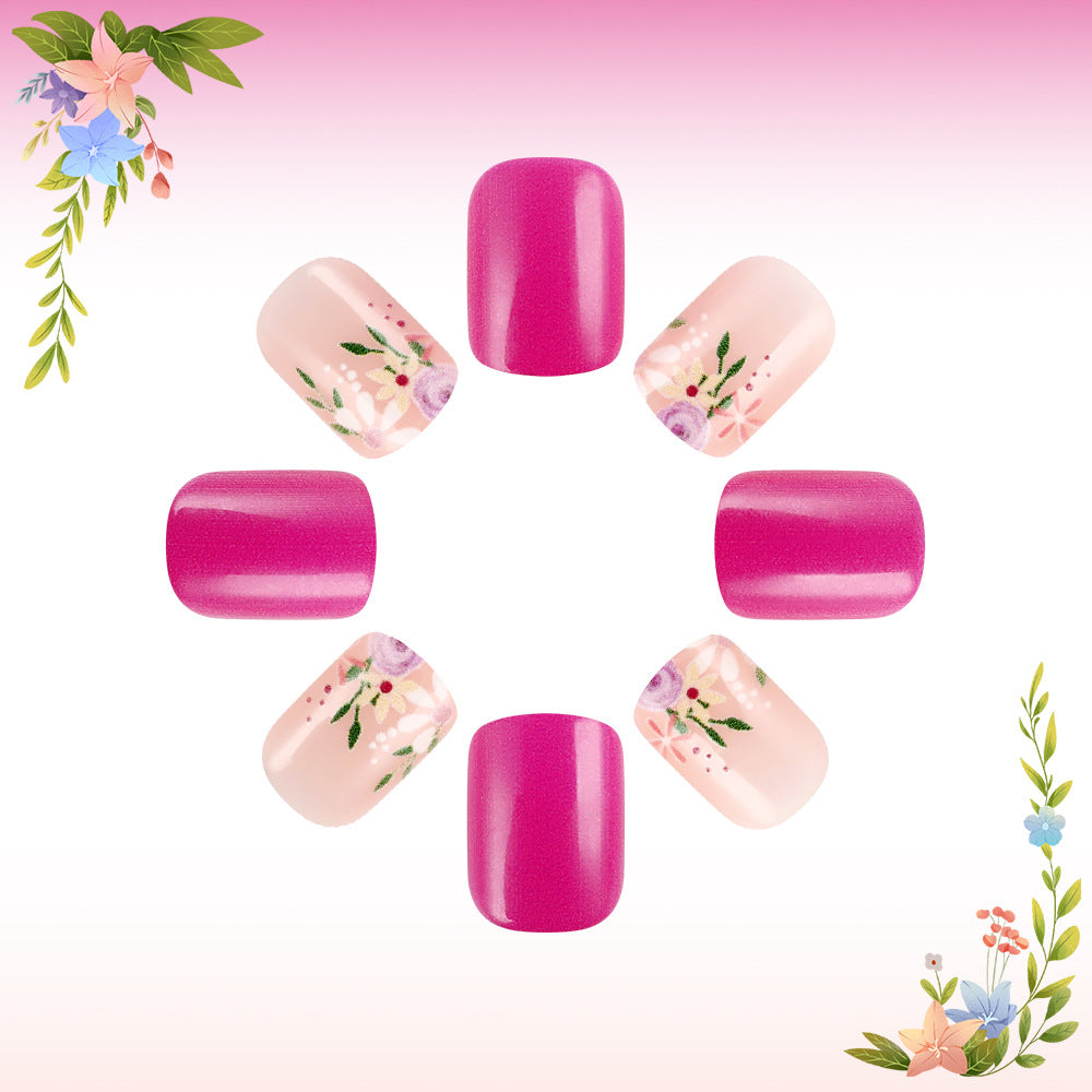 Floral Design Nail Art Kit Bowlift
