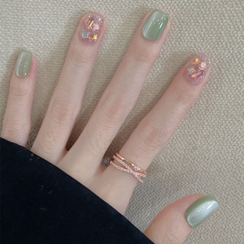 High-Gloss Gel Press-On Nails Bowlift
