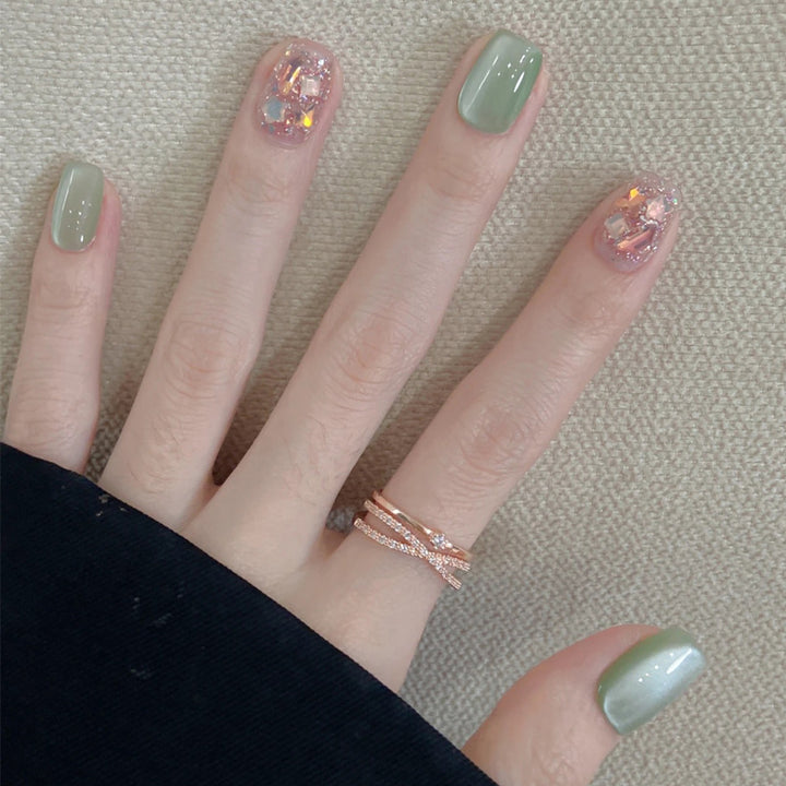 High-Gloss Gel Press-On Nails Bowlift