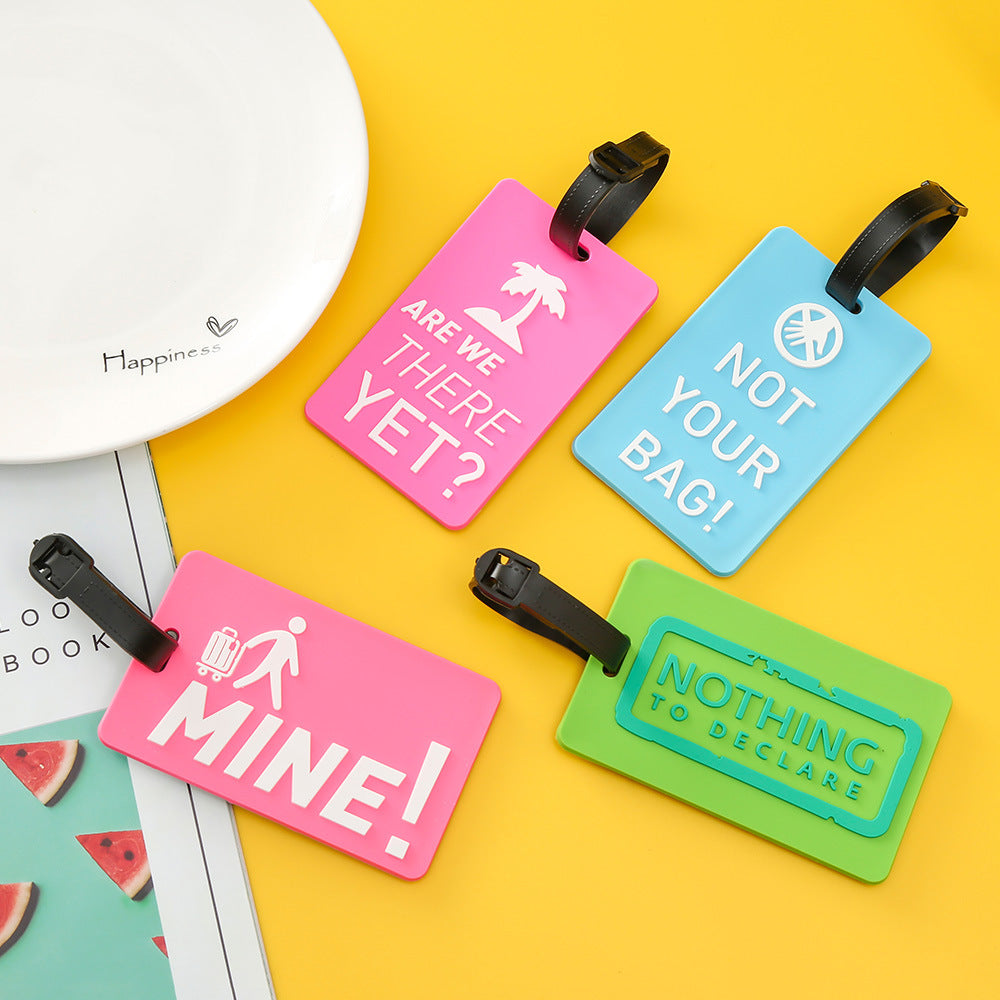 Unisex Luggage Tag with Motivating Holiday Message Bowlift