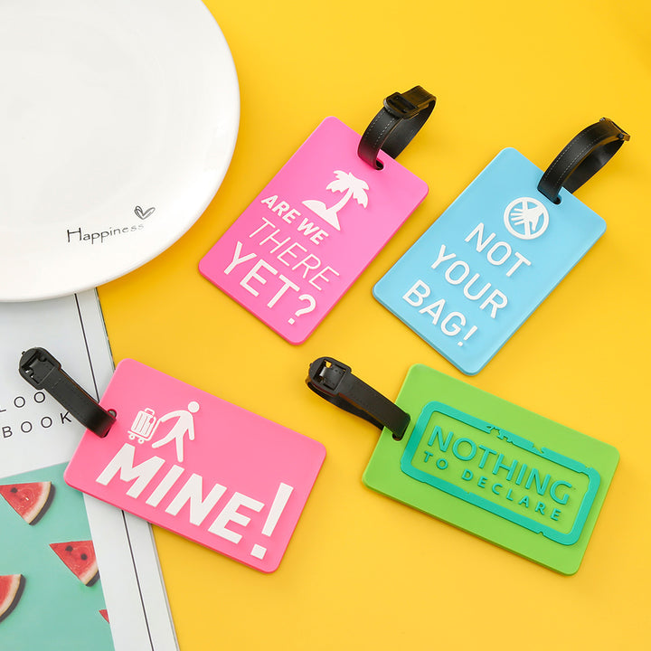 Unisex Luggage Tag with Motivating Holiday Message Bowlift