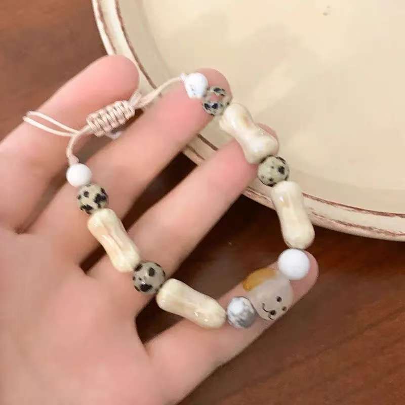 Cute Dog Bone Bead Bracelet Bowlift