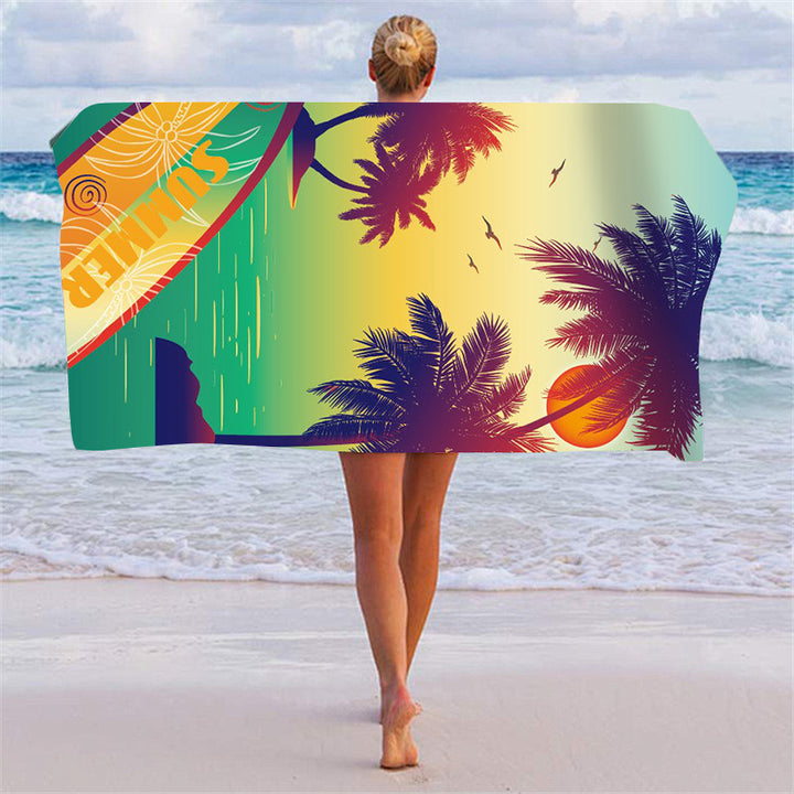Beach towel with unique geometric pattern Bowlift