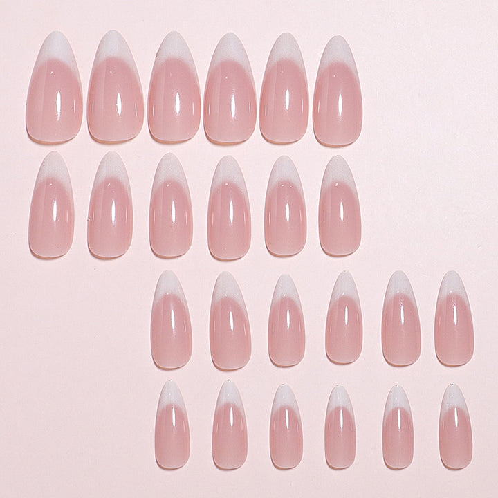 Elegant Almond-Shaped Press-On Nail Tips Bowlift