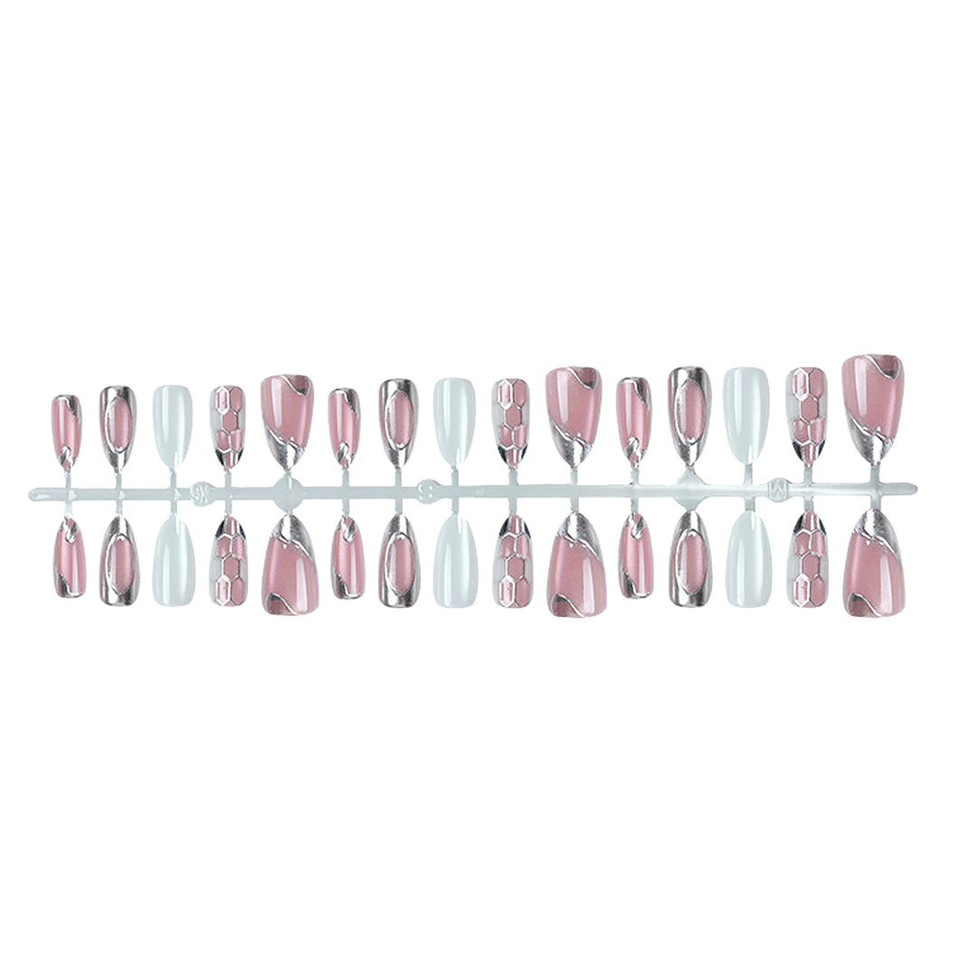 Decorative Gel Press-On Nail Set Bowlift