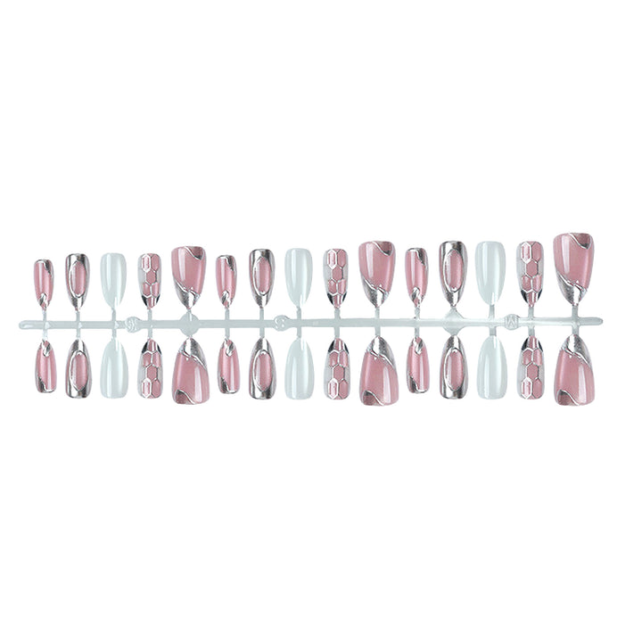 Decorative Gel Press-On Nail Set Bowlift