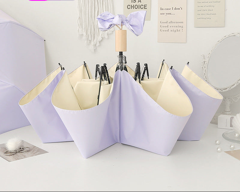 Women's foldable umbrella with innovative folding technology Bowlift