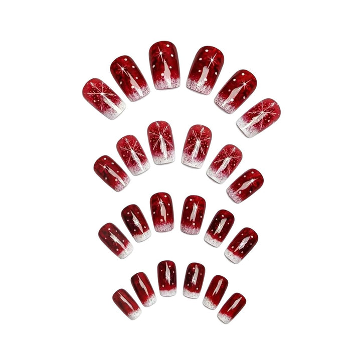 Festive Glittering Ombre Nail Art Bowlift