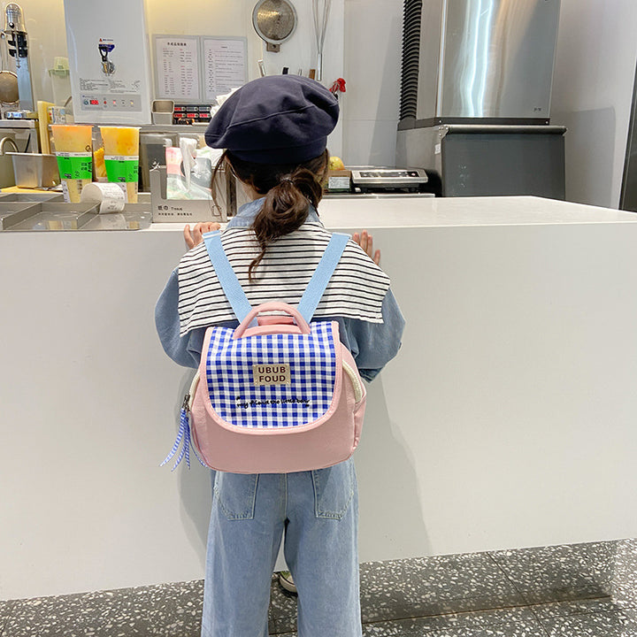 Cute Gingham Pattern Insulated Lunch Bag Bowlift