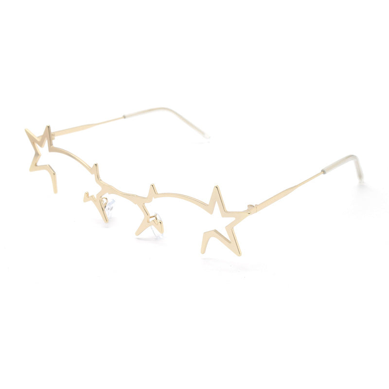 Artistic Star-Shaped Eyewear Bowlift