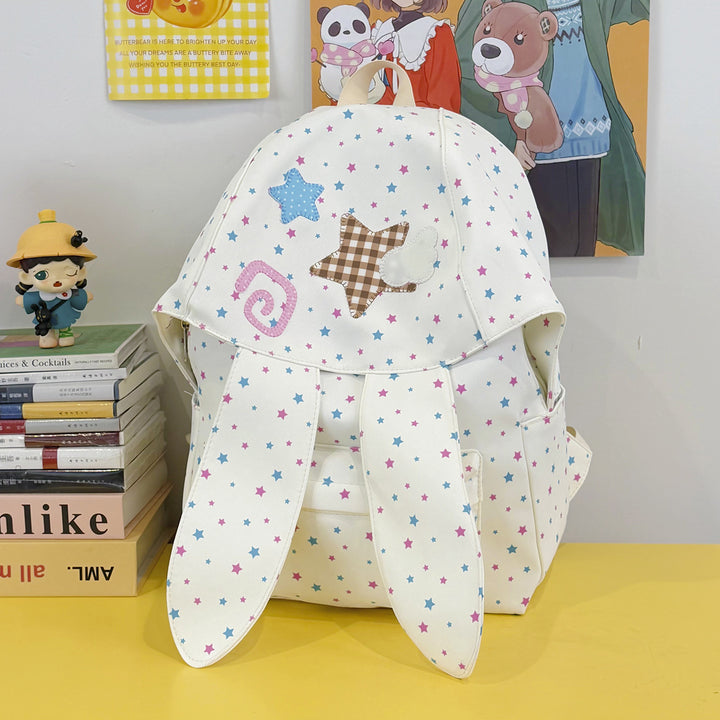 Cute Bunny Ear Patterned Backpack