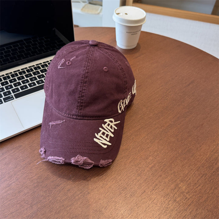 Unisex Distressed Graphic Baseball Cap Bowlift