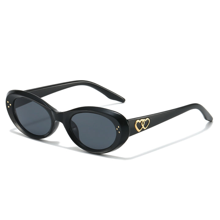 Fashionable Retro-Inspired Oval Sunglasses Bowlift