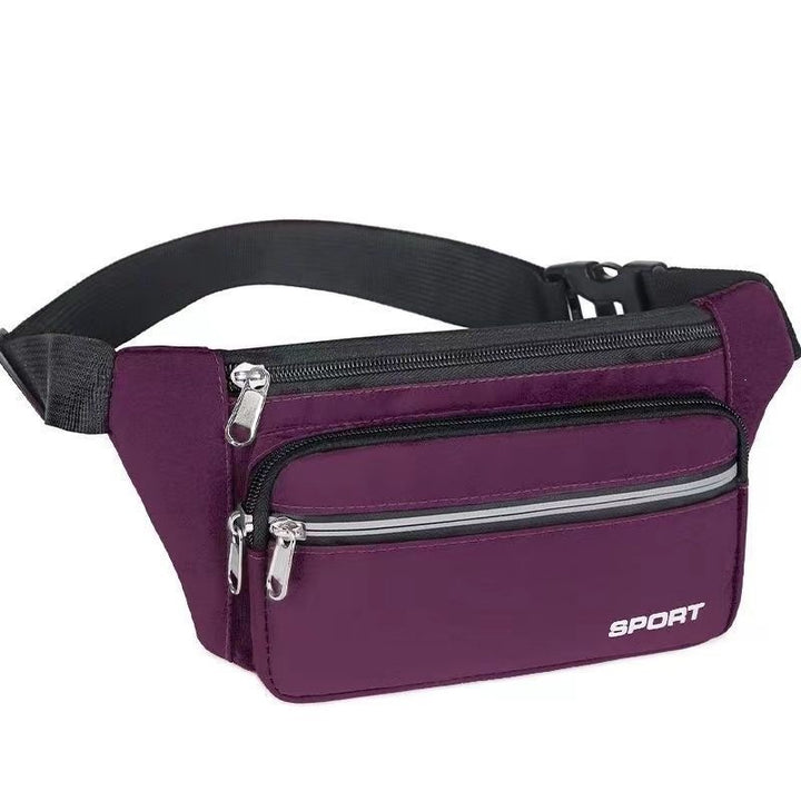 Sporty Waist Bag With Multiple Compartments Bowlift