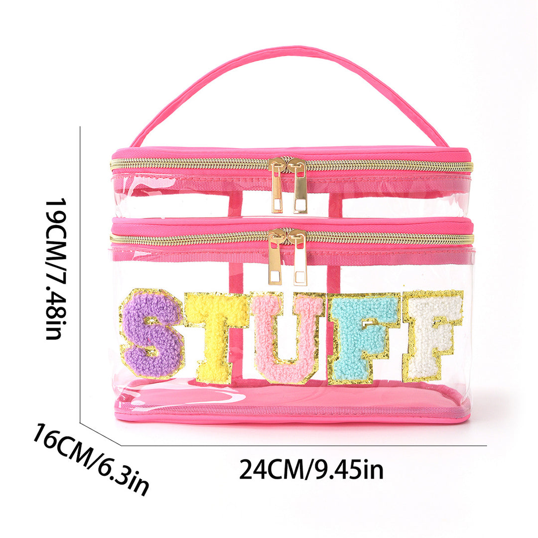 Plastic cosmetic box with two compartments Bowlift
