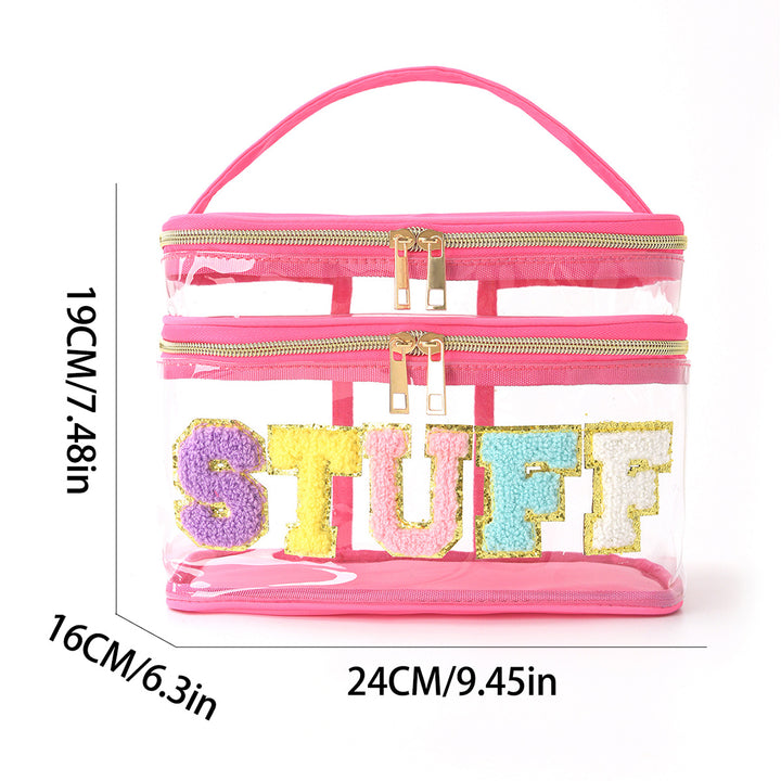 Plastic cosmetic box with two compartments Bowlift