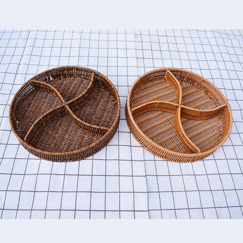 Artisan Woven Serving Platter Bowlift