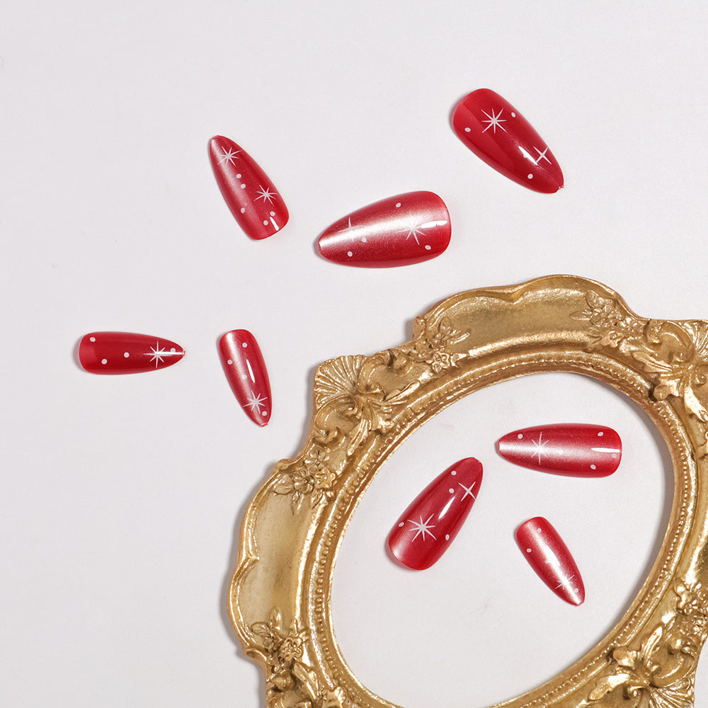 Glamorous Press-On Nail Design Bowlift