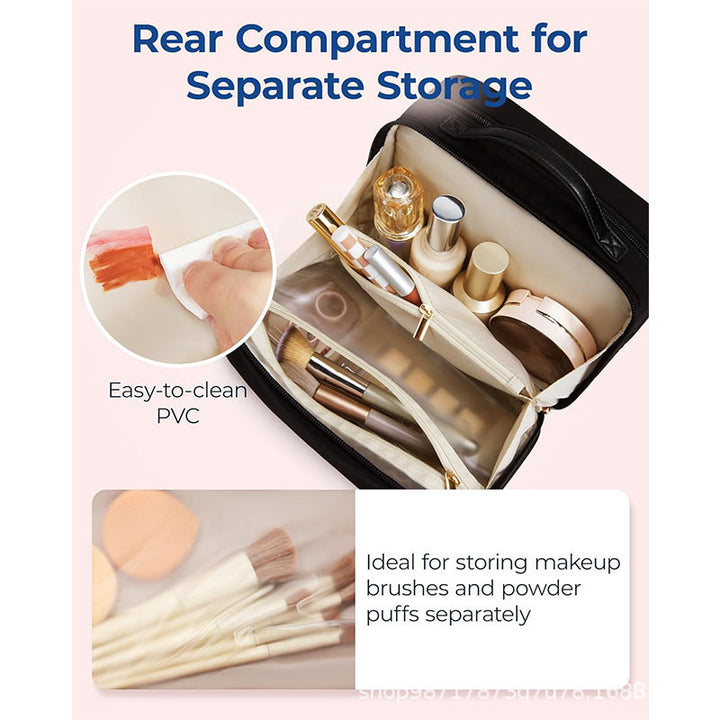 Cosmetic organizer with multiple compartments and removable interior compartment Bowlift