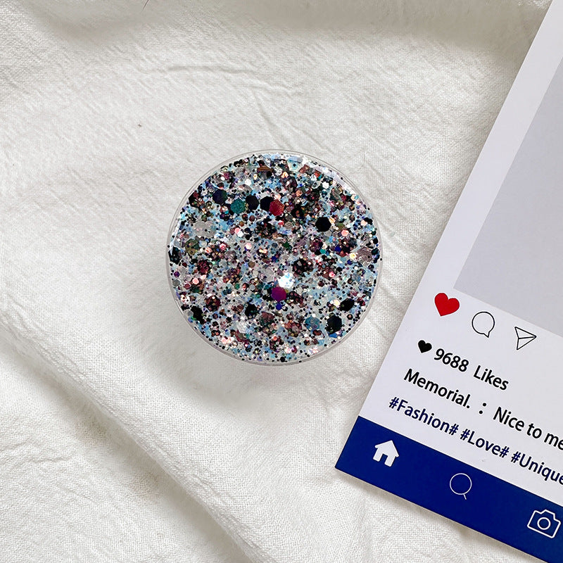 Sparkly Resin Phone Holder And Stand With Full Rotation Base